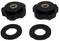 SUB0210-2 Small knob kit (2) knobs (2)washers for Doran 8000XL